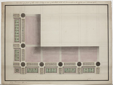 Design for the ceiling of the Marble Hall