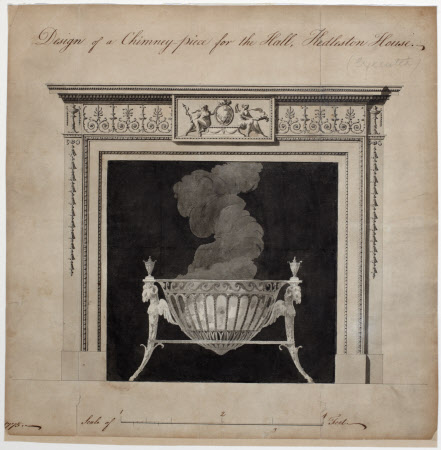 Design for a chimney piece in the Marble Hall