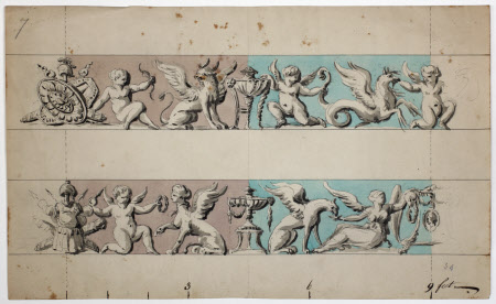 Two designs for a frieze