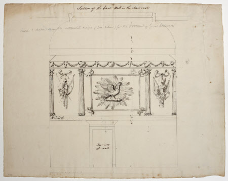 Section of the east wall of the Great Staircase