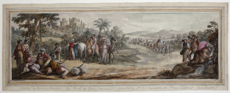 Sketch for a panel on the Great Staircase or Saloon