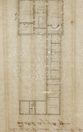 Plan of the principal storey of a house