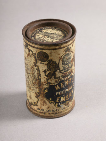 Emery powder tin