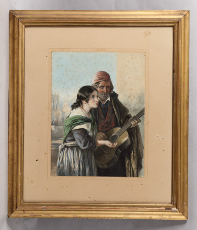 Guitar Player with Young Lady