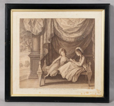 Elizabeth Beauclerk, Lady Elizabeth Herbert (1766-1793) and her sister Mary Beauclerk, Lady Jenison ...