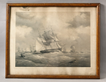 H.M.S.Constance, 50 guns, joining the Experimental Squadron (after Henry Andrews Luscombe)