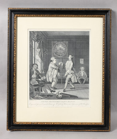 Grown Gentleman taught to Dance (after John Collet)
