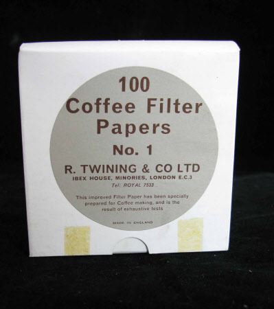 Coffee filter papers box