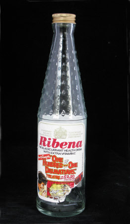 Three Ribena bottles.