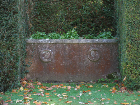 Oval Cistern with carved rings on its side