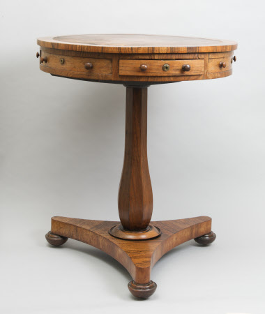 Occasional drum table