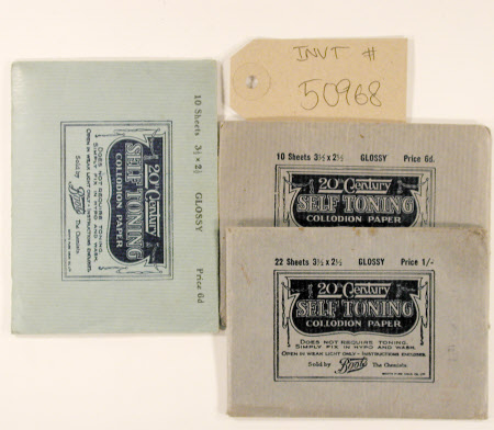 20th Century Self-Toning Collodion Paper