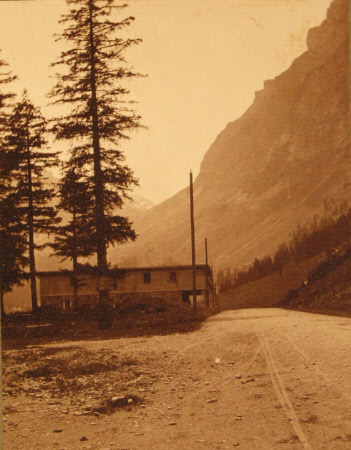 Monochrome print contained in album