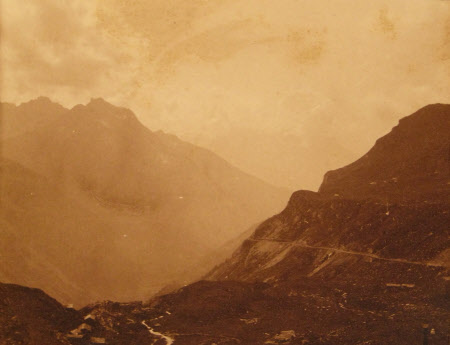 Monochrome print contained in album