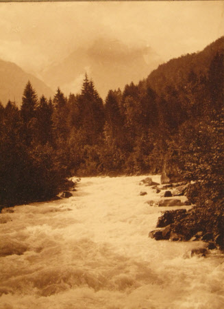Monochrome print contained in album