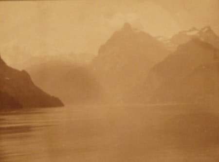 Monochrome print contained in album