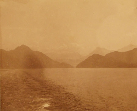 Monochrome print contained in album