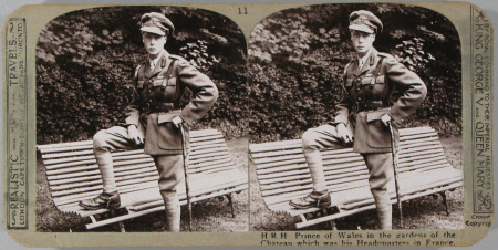The Prince of Wales later King Edward VIII, Duke of Windsor (1894-1972)  in the garden of the ...