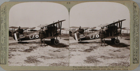 The Eyes of the Army. Sopwith Camels ready for a reconnoitring patrol over the German lines