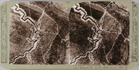 Formidable formations in noted Hindenburg Line mapped by aerial observed at 8,000 ft.
