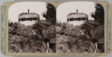 Last word in Hun defence, a baffling Pill-box in Bullecourt, scene of sanguinary fighting