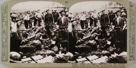 After weeks of weary fighting for the fateful Menin road, the victors and the vanquished both happy.