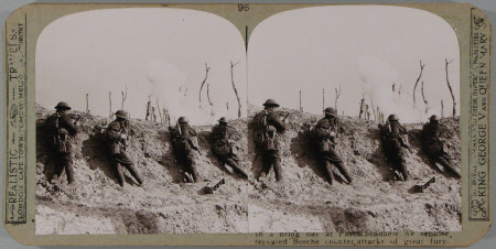 In a firing bay at Passchendaele, we repulse ... repeated Bosche counter attacks of great fury.