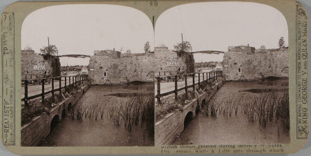 British troops entered during the defence of Ypres 14th century walls 