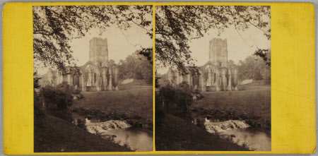 Fountains Abbey, from Robin Hood's Well