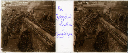 Le "Zeppelin" a battle a Compiegne