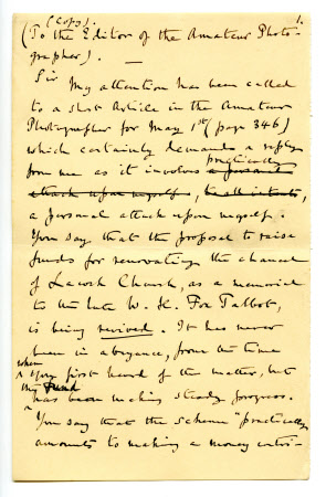 Correspondence