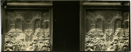 Panel in famous brouge doors of Baptisery Florence