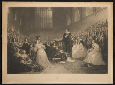The Trial of Thomas Wentworth, 1st Earl of Strafford (1593 – 1641) in Westminister Hall 1641 (after ...