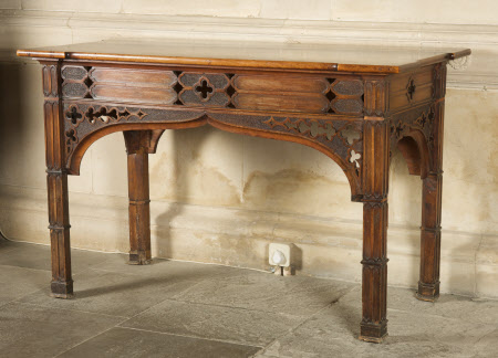 Set of four yew side tables