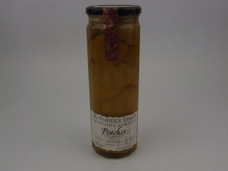 Jar of preserved fruit