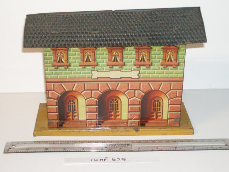 Toy railway building