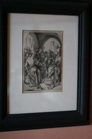 Christ before Annas, the high priest (after Martin Schongauer) 