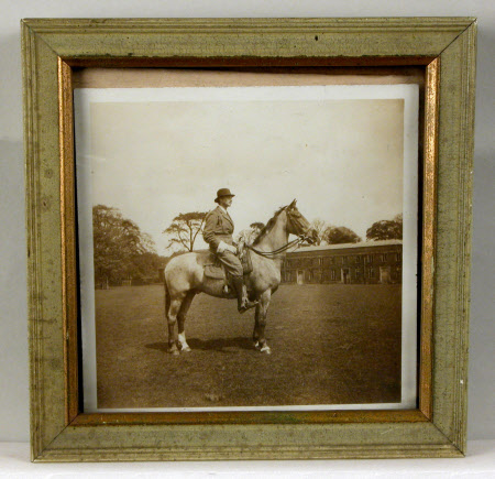 Richard Harpur Crewe on horseback