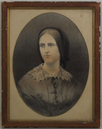 A Woman in Mourning Dress