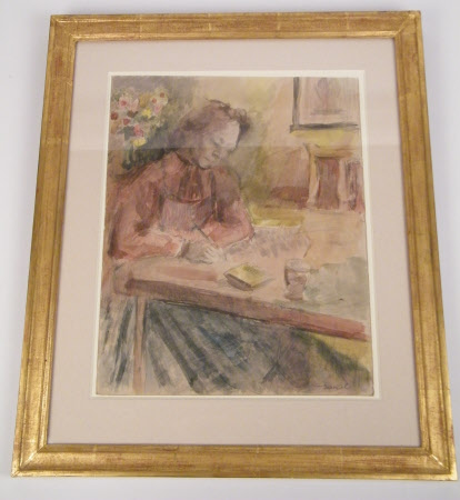 A Woman writing at a Table