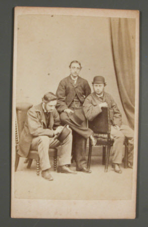 Thomas Charles Agar-Robartes, later 6th Viscount Clifden (1844-1930) seated on the right wearing a ...