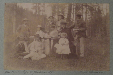 Costanza Hulton (1863-1939) and her daughter Gioconda Mary Hulton (1887-1940) Picnicking With ...