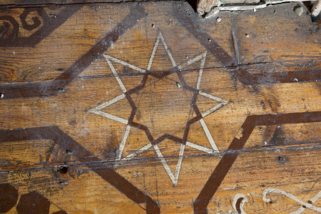 Decorated floorboard