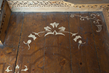 Decorated floorboard