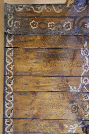 Decorated floorboard