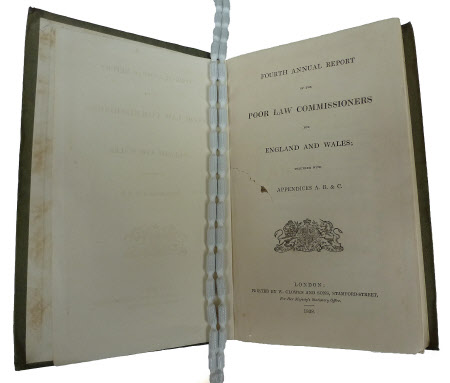 Fourth annual report of the Poor Law Commissioners for England and Wales;. together with appendices ...