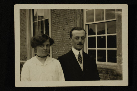 The Hon. Edith Violet Kathleen Agar-Robartes (1888-1965) with her brother The Hon. Francis Gerald ...