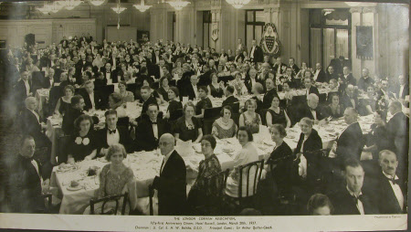 Banquet for the London Cornish Association, at the Hotel Russell, London, March 20th 1937. The Hon. ...