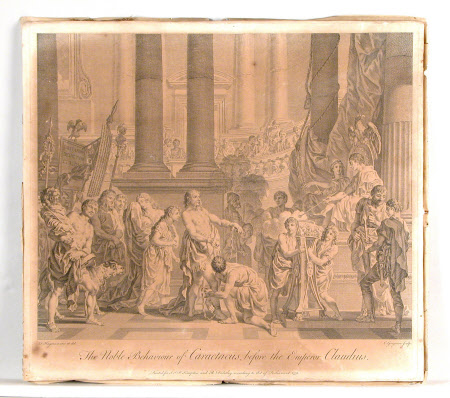 The Noble Behaviour of Caractacus before the Emperor Claudius (after Francis Hayman RA)