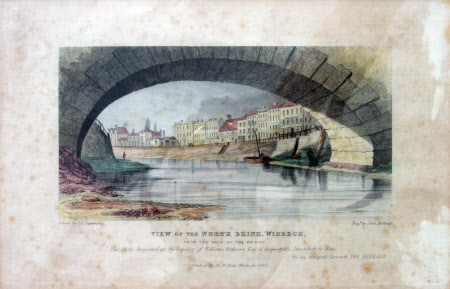 View of the North Brink, Wisbech from the arch of the Bridge (after John Coulson Sammons) 